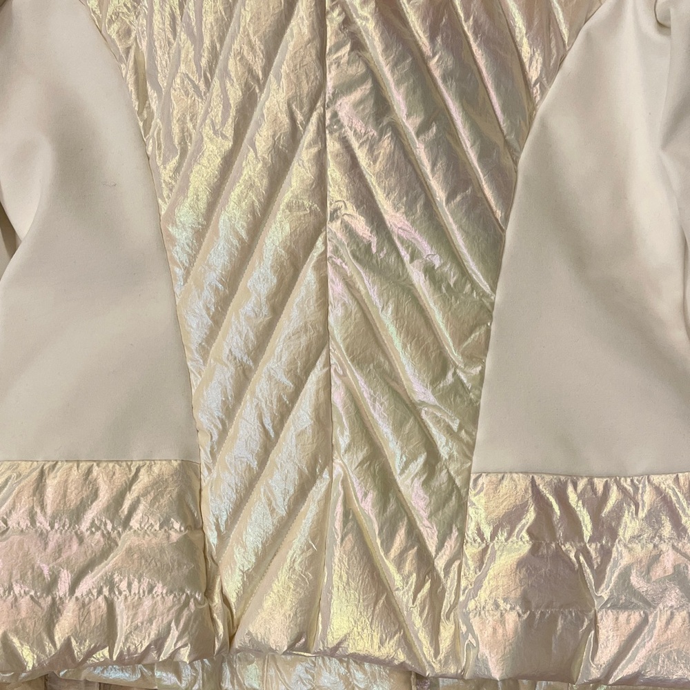 Blanc Noir Holographic Motor Panel Puffer Jacket -NWT - Picture 12 of 12